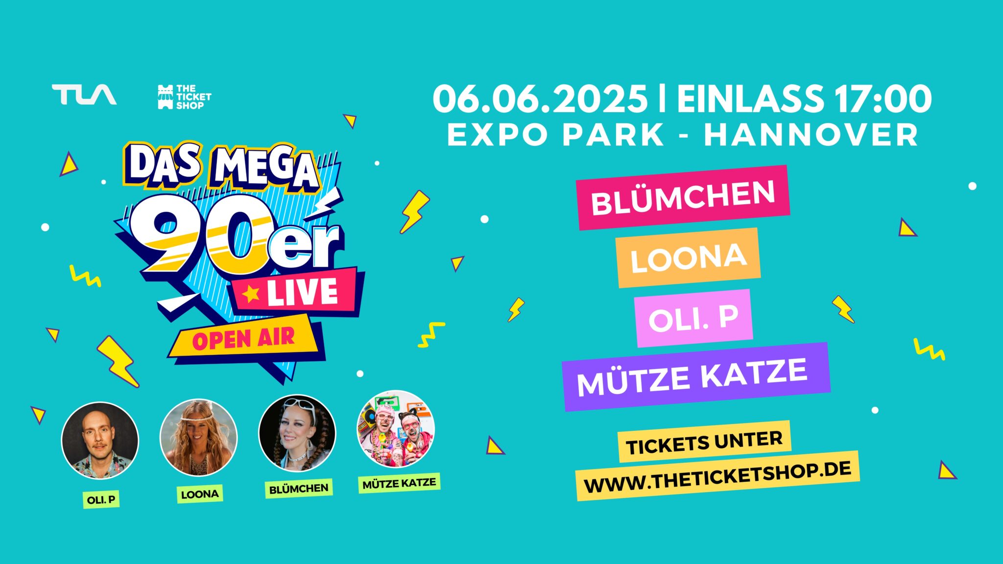Das MEGA 90er Live Open Air Hannover 2025 The Ticket Shop