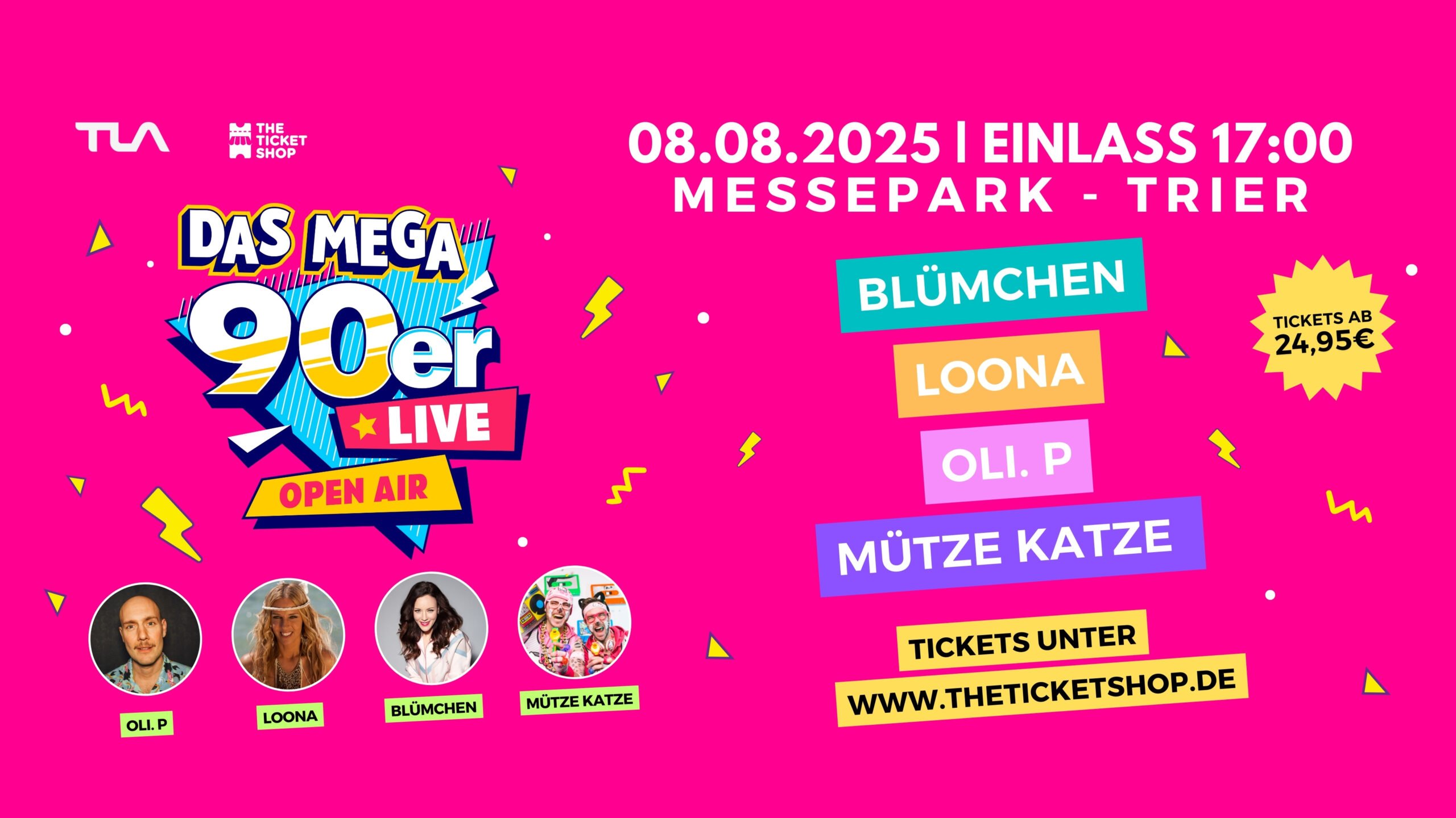 Das MEGA 90er Live Open Air - Messepark Trier