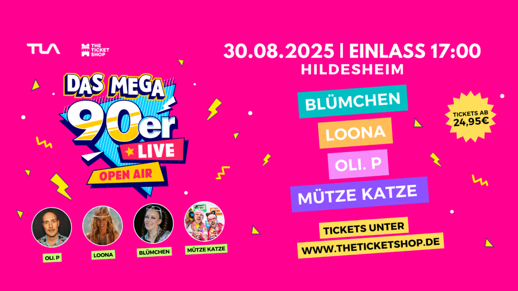 Das MEGA 90er Live Open Air Gärten der Welt Berlin 2025 The Ticket Shop