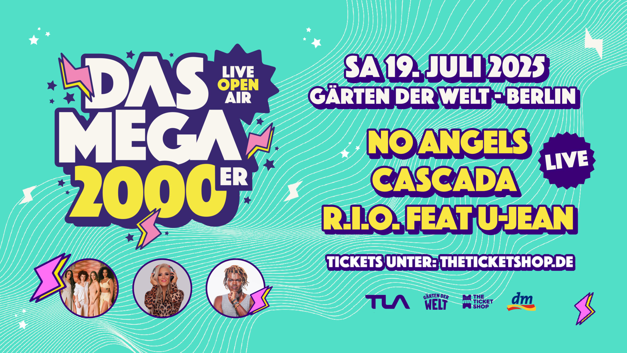 Das MEGA 2000er Live Open Air Gärten der Welt Berlin 2025 The