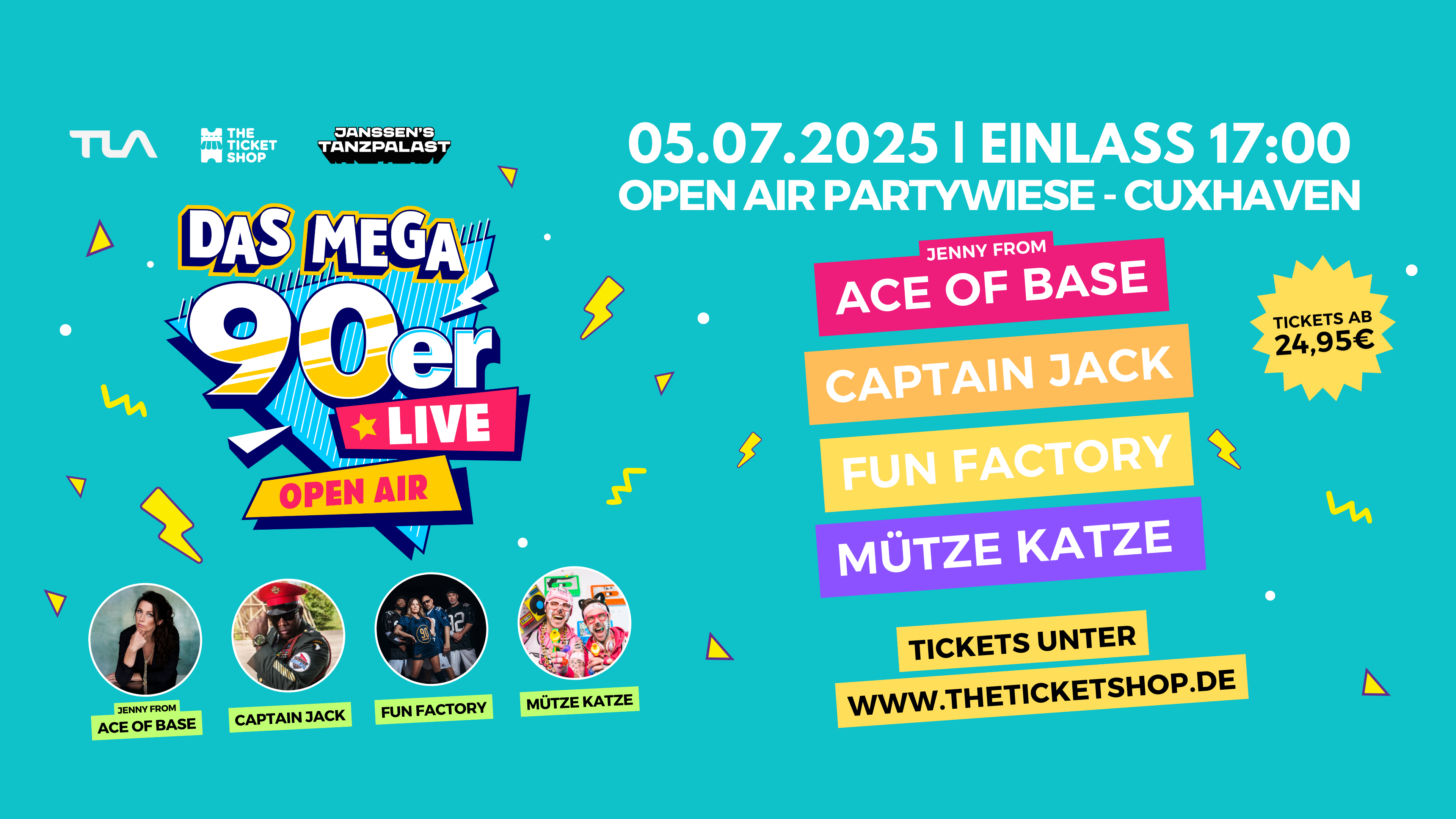 Das MEGA 90er Live Open Air - Cuxhaven 2025