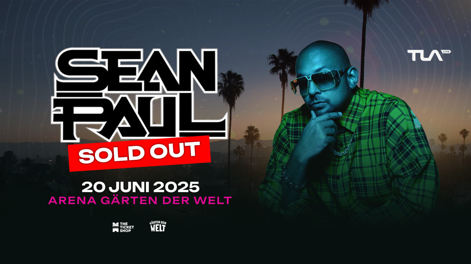 Sean Paul Live Arena Gärten der Welt Berlin The Ticket Shop