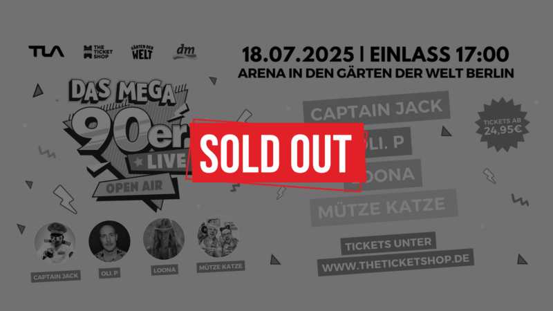Das MEGA 90er Live Open Air - Gärten der Welt Berlin 2025