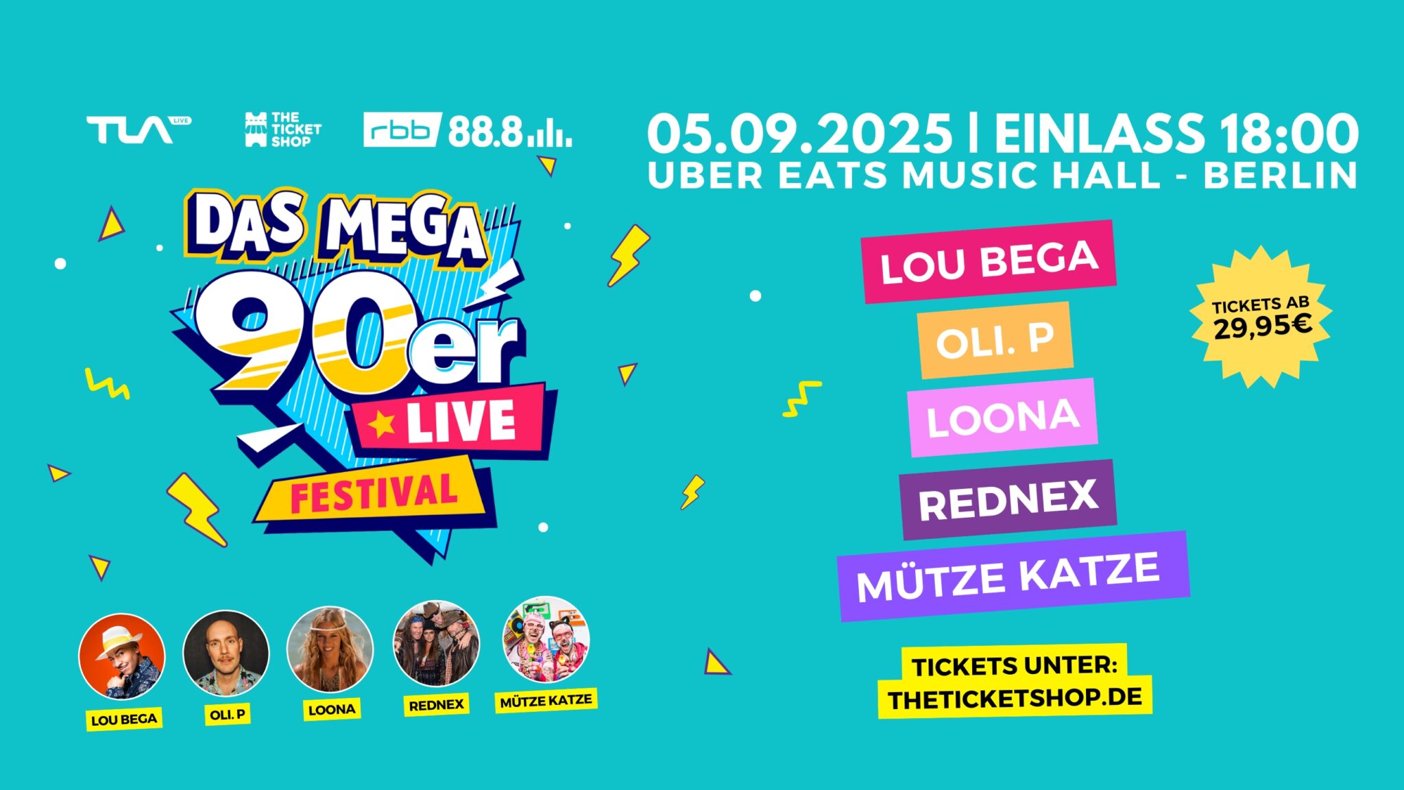 Das MEGA 90er Live Open Air Gärten der Welt Berlin 2025 The Ticket Shop
